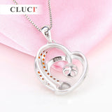 925 Silver Sterling Romantic Love Pendant Mounting for Women SP218SB