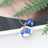 925 Silver Australia Map Pendant for Women SP293SB