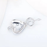 925 Silver Autism Awareness Heart Pearl Locket