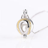 925 Silver Baseball Charm Pendant Baseball Shaped Pearl Cage Locket SC375SB