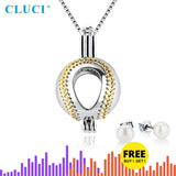 925 Silver Baseball Charm Pendant Baseball Shaped Pearl Cage Locket SC375SB
