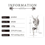 925 Silver Fairy Charm Pendant for Women