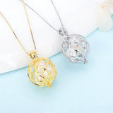 925 Silver Big Twisted Ball Cage Pendant