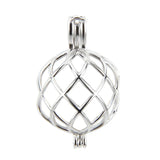 925 Silver Big Twisted Ball Cage Pendant