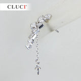925 Silver CZ & Pearl Earrings - Wedding Jewelry
