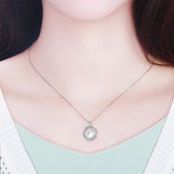 925 Silver CZ 12 Constellations Necklace Pendant DIY Pearl Charms Cage SC475SB