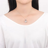 925 Silver Cage Pendant Pearl Locket Necklace Mother's Day Gift