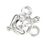 925 Silver Mouse Cage Pendant Necklace SC171SB