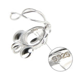 925 Silver Mouse Cage Pendant Necklace SC171SB