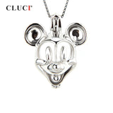 925 Silver Mouse Cage Pendant Necklace SC171SB