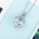 925 Sterling Silver Bear Claw Cage Pendant Jewelry SC104SB