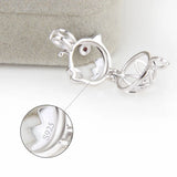 925 Silver Chicken Shaped Zircon Pendant SC295SB