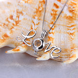925 Silver Charm Pendant Necklace DIY Jewelry Women Pearl Locket SC204SB