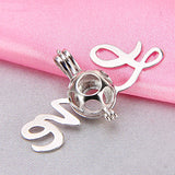 925 Silver Charm Pendant Necklace DIY Jewelry Women Pearl Locket SC204SB