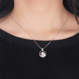 Wave Shape Pearl Cage Locket Pendant for Necklace SC376SB