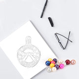 925 Silver Christmas Cage Pendant w/ Bowknot Round Charms Pearl Locket