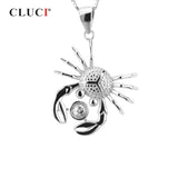 925 Silver Crab Pendant for Women Necklace Jewelry SP017SB