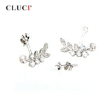 925 Silver Demountable Foliage Earrings for Women