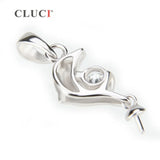 925 Silver Dolphin Pearl Pendant Mounting Jewelry Making