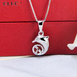 925 Silver Dolphin Animal Pendant for 7mm Pearl SP318SB
