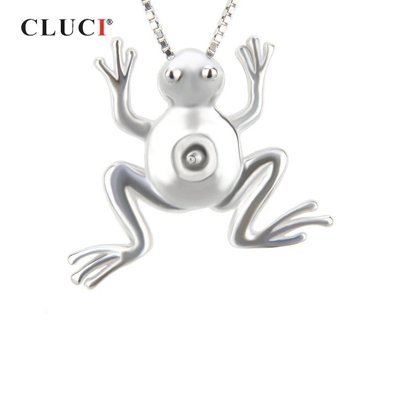 925 Silver Flog Charms Pendant for Necklace SP022SB
