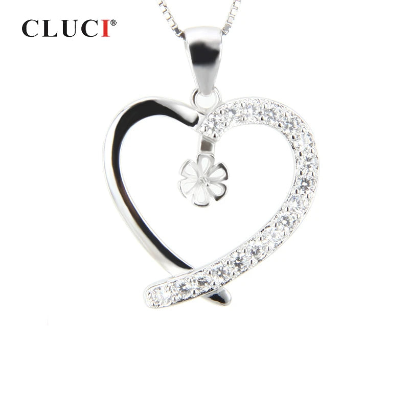 925 Silver Heart Charm Pendant for Necklace Making SP028SB