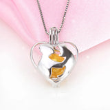 925 Silver Heart Pendant Mother's Gift Pearl Locket