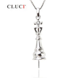 925 Silver High Pendant Mounting for 8mm Pearl Choker SP238SB