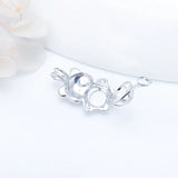 925 Silver Bear Cage Pendant - Women's Gift