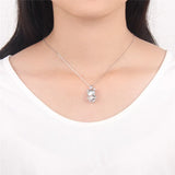 925 Silver Bear Cage Pendant - Women's Gift