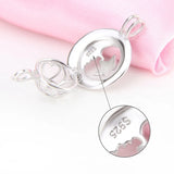 925 Silver Moon Star Cage Pendant Jewelry for Mothers' Gift