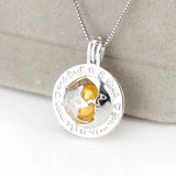925 Silver Moon Star Cage Pendant Jewelry for Mothers' Gift