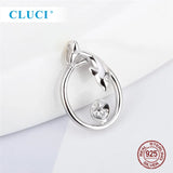 925 Silver Dolphin Pearl Pendant for DIY Jewelry Making