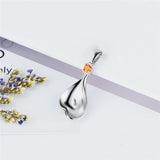 925 Silver Oyster Women Pearl Pendant Zircon Gift SP413SB