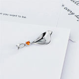 925 Silver Oyster Women Pearl Pendant Zircon Gift SP413SB