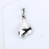 925 Silver Oyster Women Pearl Pendant Zircon Gift SP413SB