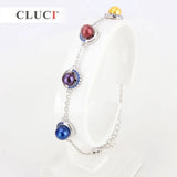 925 Silver Pearl Bracelet Mounting Women Zircons Bracelet