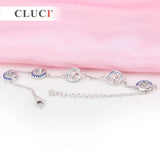 925 Silver Pearl Bracelet Mounting Women Zircons Bracelet