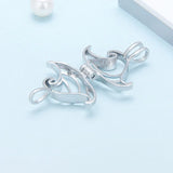 925 Silver Pearl Locket Cage Pendant Necklace Jewelry SC021SB
