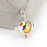 925 Silver Pendant Chubby Fish Necklace Animal Charm Pendant