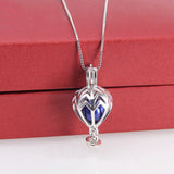 925 Silver Hot Air Balloon Cage Pendant SC326SB