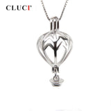925 Silver Hot Air Balloon Cage Pendant SC326SB