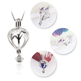 925 Silver Hot Air Balloon Cage Pendant SC326SB
