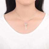 925 Silver Love Key Pearl Cage Pendant