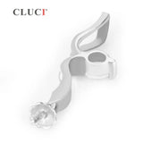 925 Silver Zircon Women's Pendant Mounting Necklace Charms
