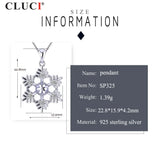 925 Silver Pendant for Pearls Snowflake DIY Necklace Bracelet SP325SB