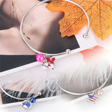 925 Silver Red Maple Leaf Pendant Canada National Women Jewelry