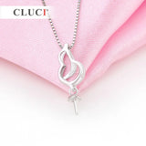 925 Silver Rhinestone Pendant Finding for 7-8mm Pearl