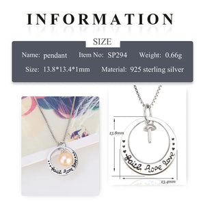 925 Silver Rope Love Pendant Valentine Gift SP294SB