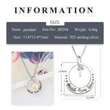 925 Silver Rope Love Pendant Valentine Gift SP294SB